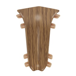 Внутренний угол для плинтуса К55 Комфорт Дуб темный