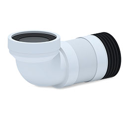 Гофра для унитаза с выпуском Ø 110 мм 90° L280-550 мм К719R АНИ Пласт