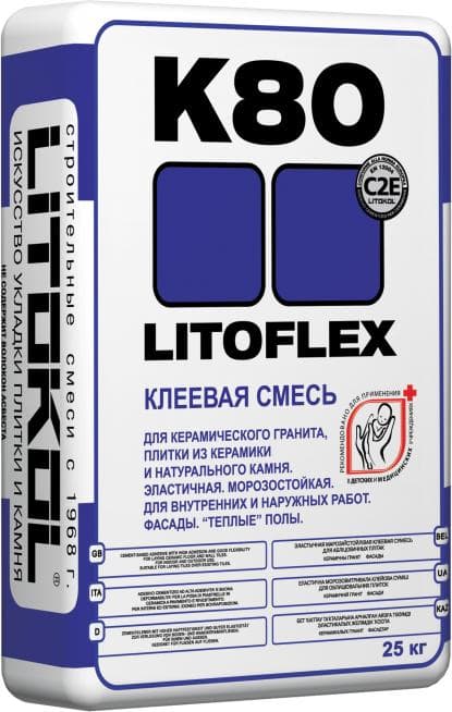 Плиточный клей Litokol K80: характеристики, расход 25 кг на 1 м2 | Информация о смеси Litoflex