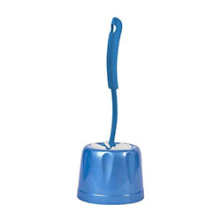 Ершик для унитаза Rock'n'Roll напольный с подставкой Индиго Spin&Clean