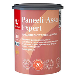 Лак для деревянных панелей база ЕР полуматовый 0,9 л Tikkurila PANEELI-ASSA 20