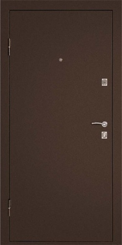 Дверь комфорт К В 960х2050 мм левая венге с цилиндрическим замком и дверной ручкой