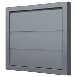 1515К10Ф Серый выход стенной КФ фланец D100 жалюзи 150x150 ASA Gray ERA STREETLINE 88-065