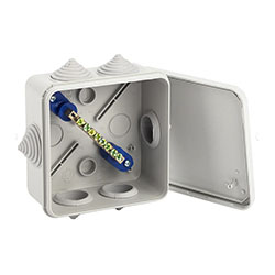 Коробка уравнивания потенциалов KUPR 100х100х50 мм шина 6х9 8 групп IP55 Б0051417 ЭРА