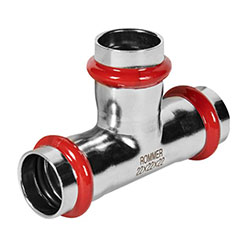 Тройник Впр-Впр-Впр Ø 22 мм 90° Нержавеющая сталь пресс ROMMER