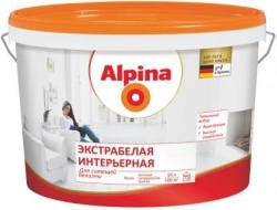 Краска Alpina Экстрабелая Интерьерная матовая 10 л