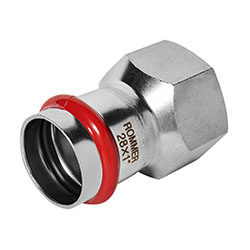 Переходник ВПр-ВР Ø 28х1" Нержавеющая сталь пресс ROMMER