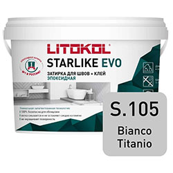 Эпоксидная затирка LITOKOL STARLIKE EVO S.105 BIANCO TITANIO 2,5 кг