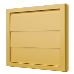 1515К10Ф Бежевый выход стенной КФ фланец D100 жалюзи 150x150 ASA Beige ERA STREETLINE 87-747