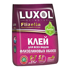 Клей обойный для флизелиновых обоев 200 г LUXOL Standart флизелин