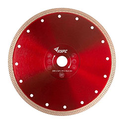 Диск алмазный универсал тонкий 230х2,0х10х22,2 мм КУРС