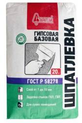 Шпатлевка гипсовая Базовая Старатели 20 кг
