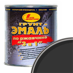 Грунт-эмаль 3в1 НОВБЫТХИМ 3 кг Черный