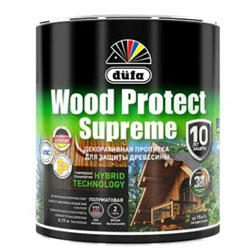 Декоративная пропитка для дерева DUFA Wood Protect Supreme Белая 0,75 л