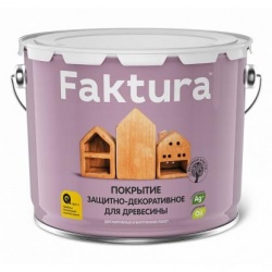 Покрытие Faktura для дерева Белый Дуб с льняным маслом и ионами серебра 9 л