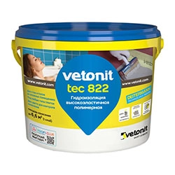 Мастика гидроизоляционная Розовая 4 кг Vetonit 822