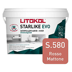 Эпоксидная затирка LITOKOL STARLIKE EVO S.580 ROSSO MATTONE 2,5 кг