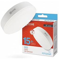 Лампа светодиодная LED-GX53-VC 15Вт 230В 6500К 1430Лм IN HOME Лампа светодиодная LED-GX53-VC 15Вт 230В 6500К 1430Лм IN HOME