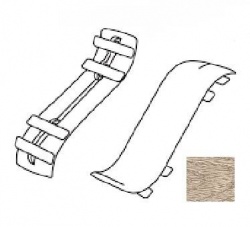 Соединитель для плинтуса К55 Комфорт Дуб сафари