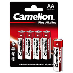 Батарейка Элемент питания алкалиновый AA/LR6 BL-4 Camelion Plus Alkaline