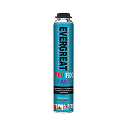 Клей пена Быстросохнущий профессиональный PRO FIX FAST EVERGREAT