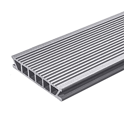 Доска террасная ДПК П7 153х28х6000 мм Серый Deckron Classic
