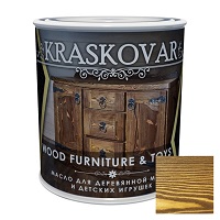 Масло для мебели и детских игрушек KRASKOVAR 0,75 л.Орех