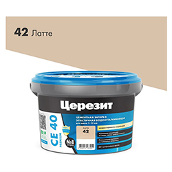Затирка водоотталкивающая 2 кг Латте 42 Церезит СЕ40