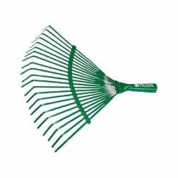 Палисад грабли веерные 22 плоских зуба без черенка Зеленые