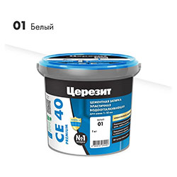 Затирка водоотталкивающая 1 кг Белый 01 Церезит СЕ40