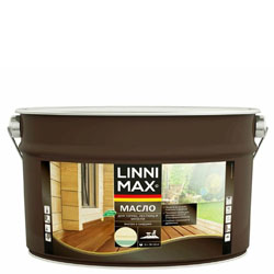 Масло для террас лестниц и мебели по дереву 9 л Linnimax