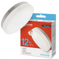 Лампа светодиодная LED-GX53-VC 12Вт 230В 6500К 1140Лм IN HOME Лампа светодиодная LED-GX53-VC 12Вт 230В 6500К 1140Лм IN HOME