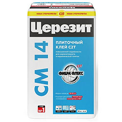 Клей для керамической плитки и керамогранита Церезит CM 14 Extra 25 кг