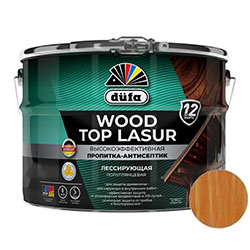 Пропитка-Антисептик для дерева Орегон 9 л Dufa Wood top Lasur