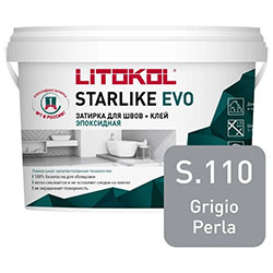 Эпоксидная затирка LITOKOL STARLIKE EVO S.110 GRIGIO PERLA 1 кг