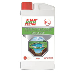 Биопрепарат для очистки искусственных и естественных водоемов БиоСептик РL 960 мл
