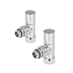 Вентиль запорный угловой 3/4"х1/2" ВР/НР для полотенцесушителей круглый пара VALFEX VF.PS.267.034.012