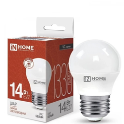 Лампа светодиодная LED-ШАР-VC 14Вт 230В E27 4000K 1330Лм IN HOME