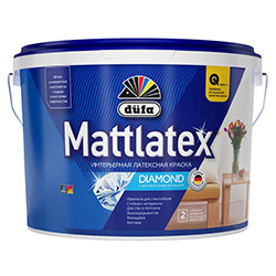 Краска латексная моющаяся для стен потолков обоев 9 л База 1 DUFA MATTLATEX