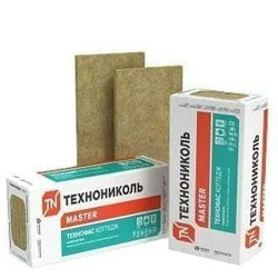 Технофас утеплитель 1200х600х50 мм 6 плит 4,32 м2 плотность 159 кг/м3