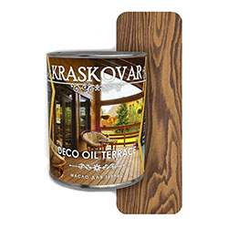 Масло для террас Kraskovar Deco Oil Terrace Орех Гварнери 0,75л