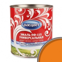 Эмаль Расцвет ПФ-115 универсальная 2,7 кг Апельсин