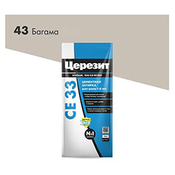 Затирка цементная 2 кг Багама 43 Церезит CE33