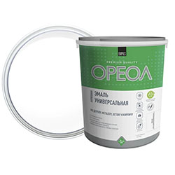 Эмаль акриловая цвет Белый глянцевый 1 кг Ореол