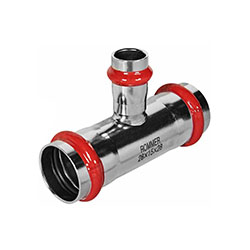 Тройник-переходник ВПр Ø 28х15х28 Нержавеющая сталь пресс ROMMER