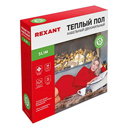 Теплый пол Slim RNB-15-270 270Вт 15 м 1,2-1,8м² двухжильный REXANT