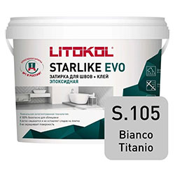 Эпоксидная затирка LITOKOL STARLIKE EVO S.105 BIANCO TITANIO 5 кг