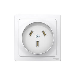 Розетка силовая для плиты одноместная СП Blanca 32А IP20 250В 2п+N Белая Systeme Electric