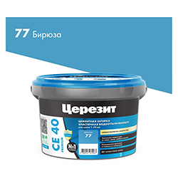 Затирка водоотталкивающая 2 кг Бирюза 77 Церезит СЕ40