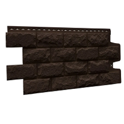 Фасадная панель Grand Line СТАНДАРТ Колотый камень коричневая 1134х423 мм